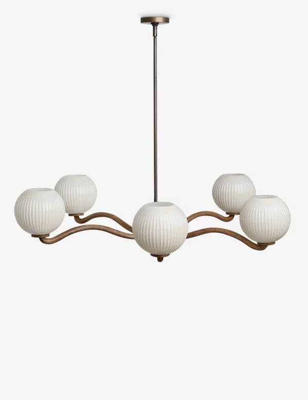 Nara Chandelier Elegant Ceiling Light for Dining Room, Living Room, or Entryway by
